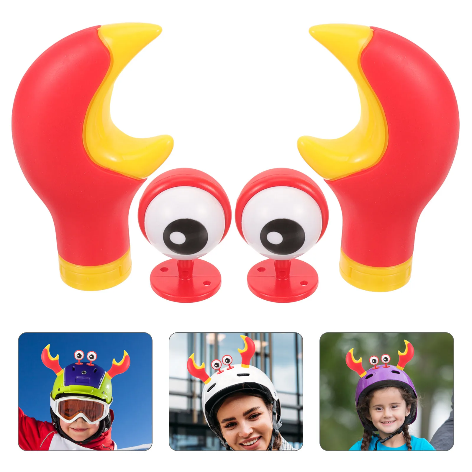 

1 set 1 Set Of Crab Claw Eyes Decorations Motorcycle Accessories Lightweight Durable Easy Install Decor For Horn