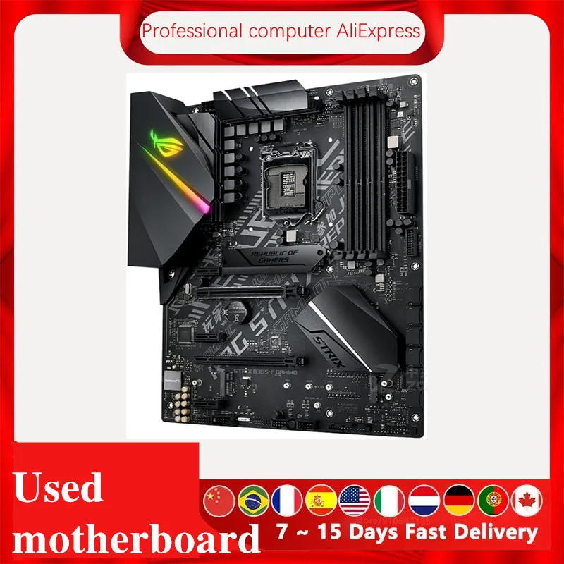 For Asus ROG STRIX B365-F GAMING  Original Used Desktop Intel B365 B365M DDR4 Motherboard LGA 1151  i7/i5/i3 USB3.0 SATA3