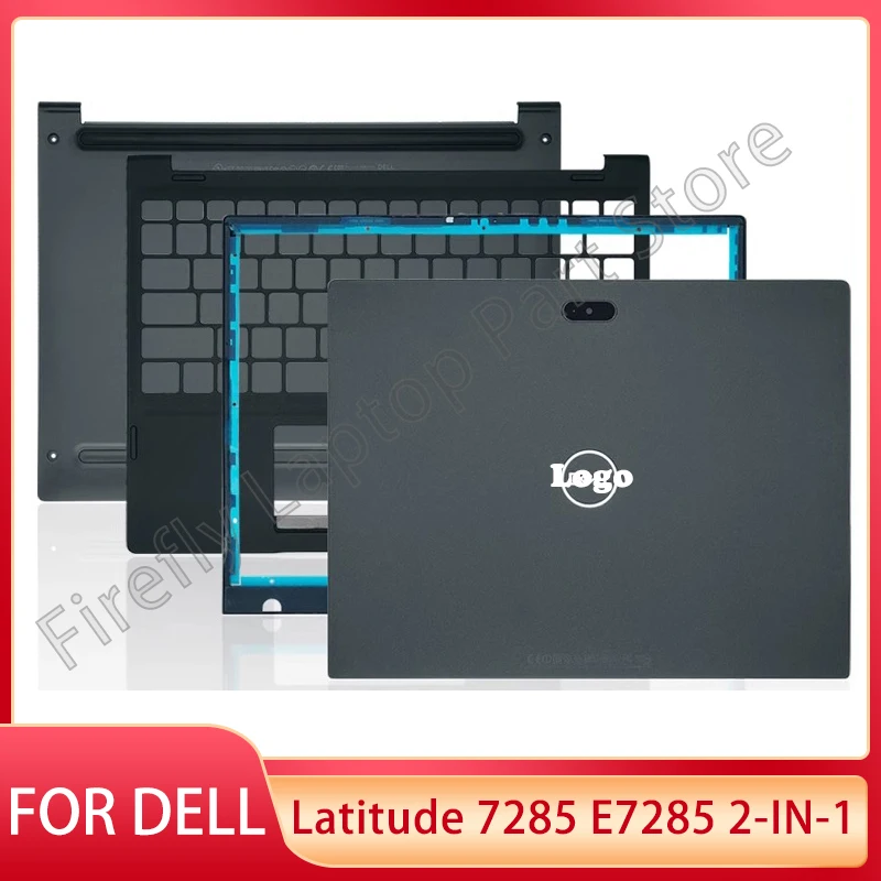 New For Dell Latitude 7285 E7285 2-IN-1 Laptop LCD Back Cover Front Bezel Palmrest Bottom Case Top Rear Housing Laptops Cover