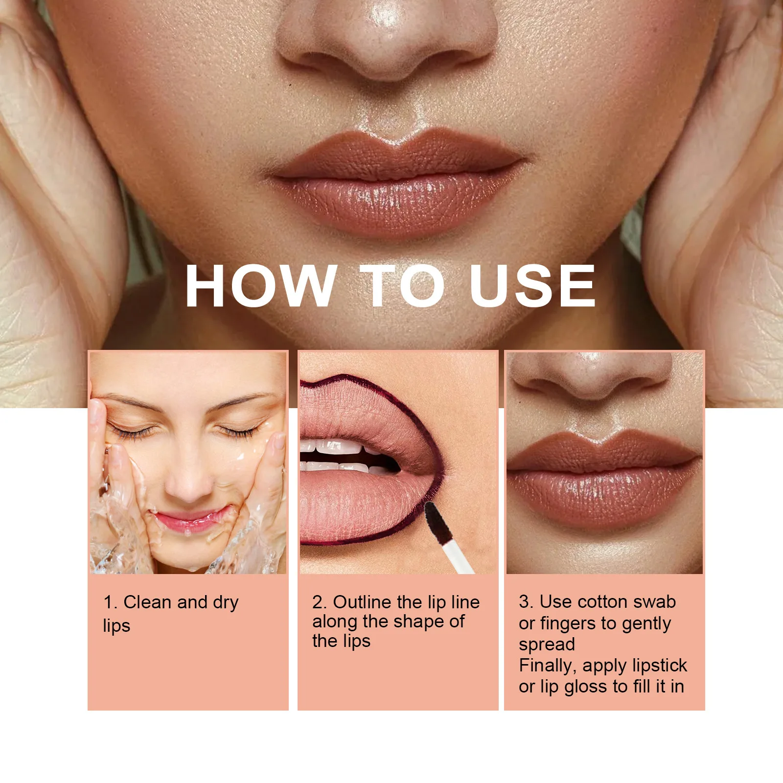 EELHOE تقشر الشفاه بطانة مقاوم للماء قلم تحديد الشفاه طويل الأمد ترطيب الشفاه لمعان الوشم ملمع الشفاه أحمر الشفاه مستحضرات التجميل