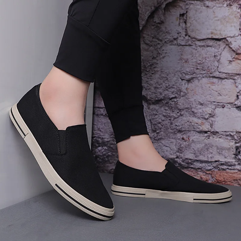 New Spring Mens Breathable Fashion Canvas Shoes Classic Summer Casual Trendy Shoes Loafers Zapatos De Hombre Sneakers