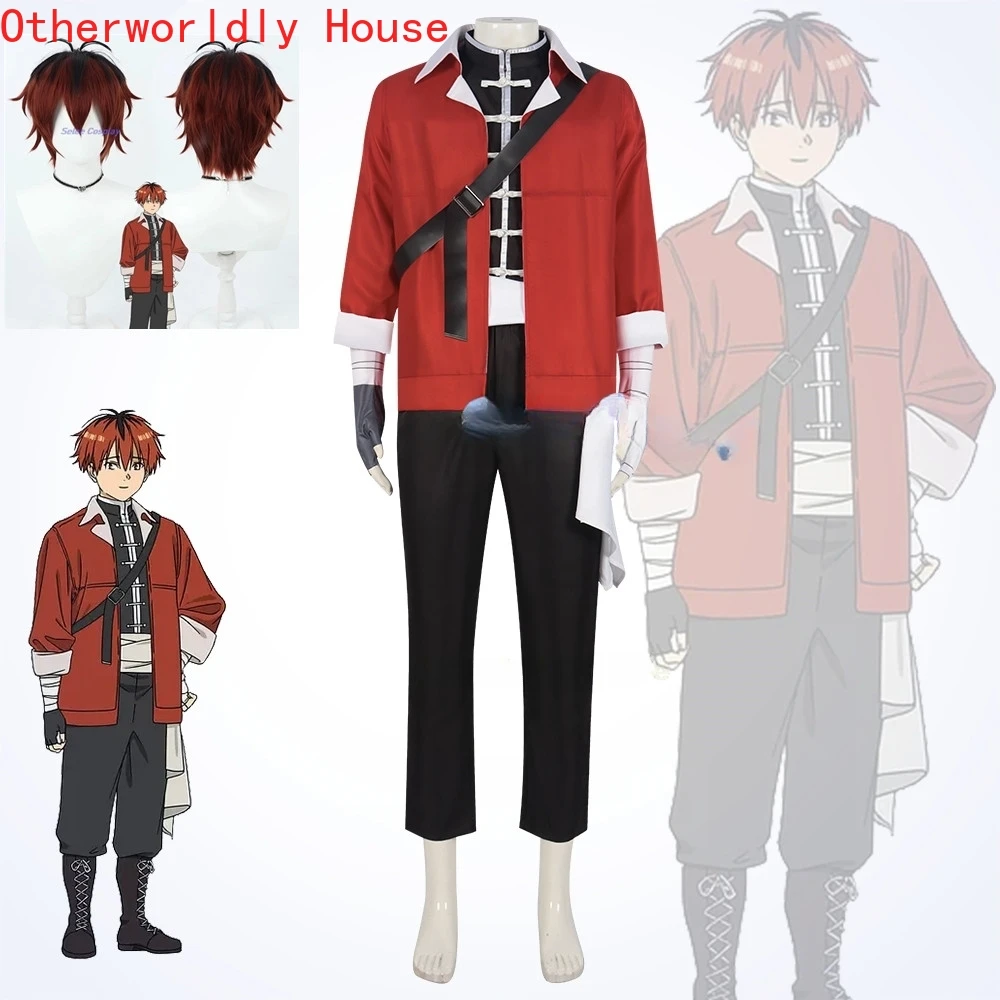 Anime Frieren Beyond Journey's End Stark Cosplay Costume Wig Jacket Anime Comic Frieren at the Funeral Uniform Halloween Clothes