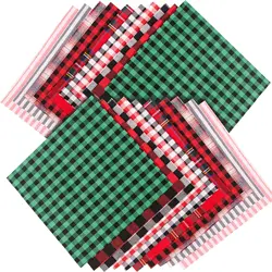 Christmas Plaid Fabric Checkered Gingham Buffalo Check Fabric for Sewing DIY Home Christmas Party Festival Decoration