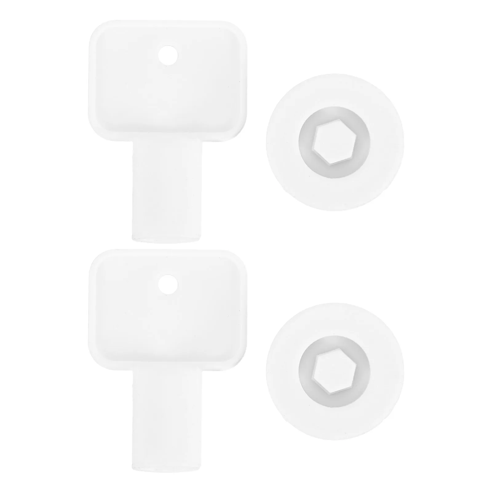 

2 Pcs Paper Towel Dispenser Keys Tissue Box Key Commercial Replacement Bathroom Toilet Holder For Office