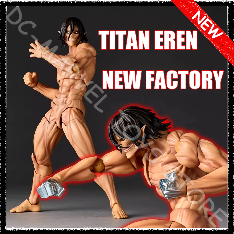 新工場カイヨウド-リボルテック-アメイジングヤマグチ-進撃の巨人-エレン・イェーガー-koモデル-アニメアクションコレクションフィギュア-ギフト-おもちゃ