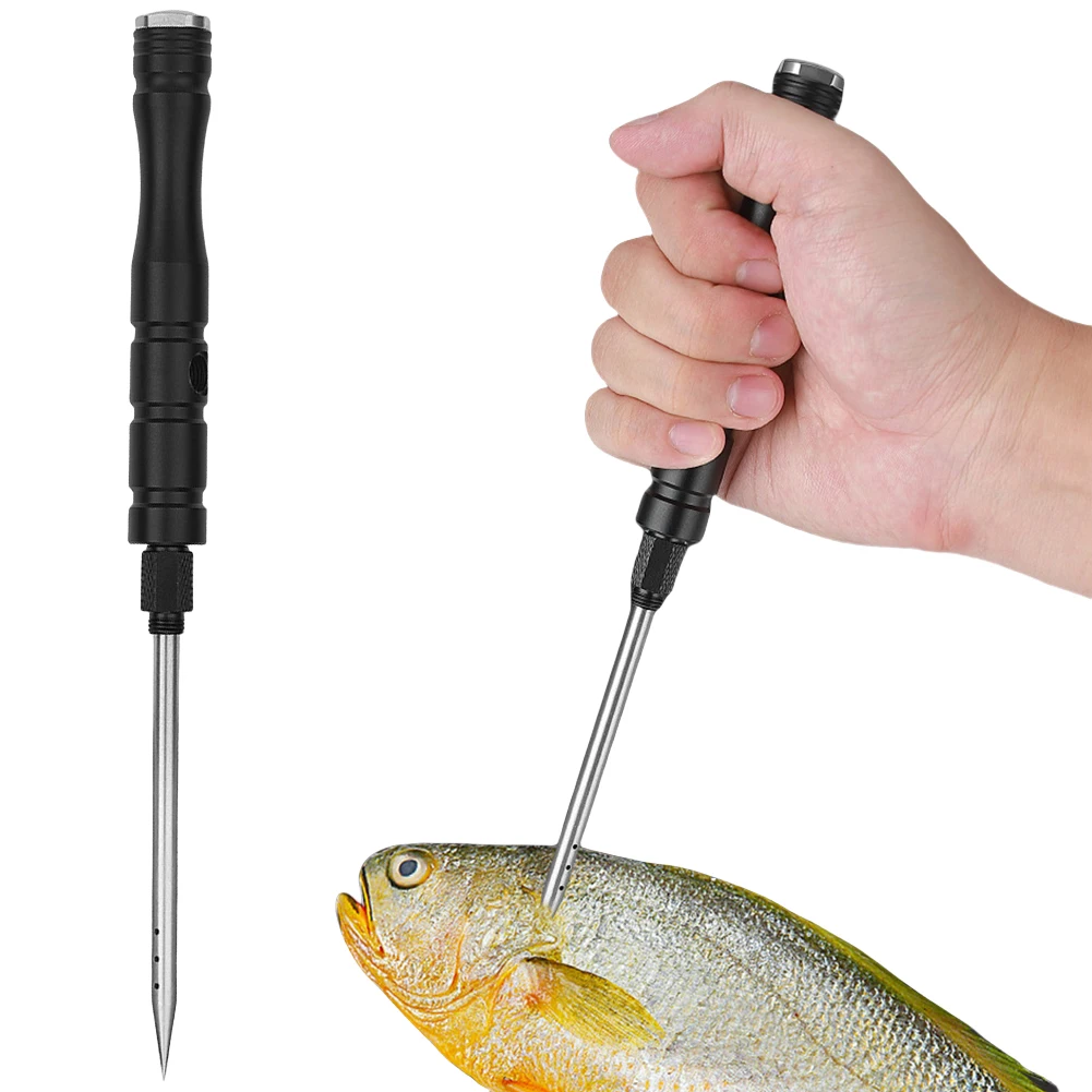 Fish Venting Tool Stainless Steel Needle Aluminum Alloy Reducing Air Pressure Tool Detachable for Deep Sea Fishing