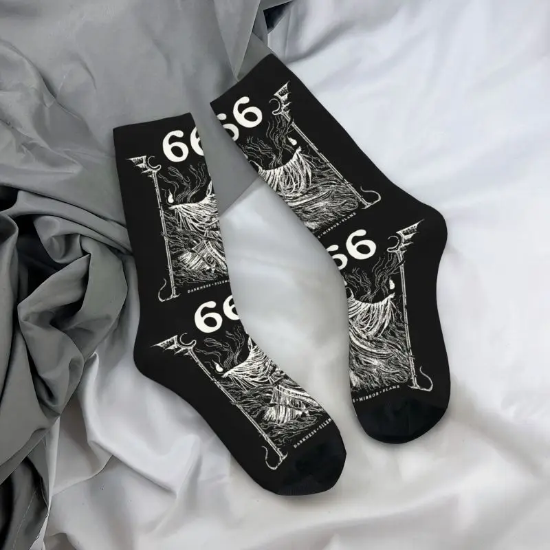 Chaussettes de danse rituel Baphomet pour hommes et femmes, chaussettes provoqué, chaudes, drôles, nouveauté, Hail Satan, SAFCrew, 666