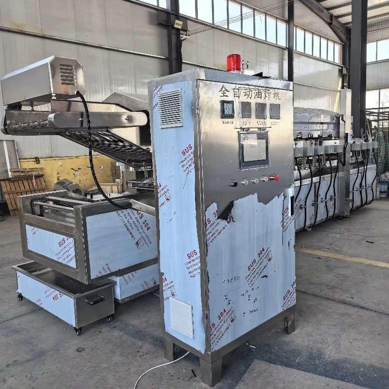 Customized Stainless Steel Continuous Fryer Machine Automatic Frying System for Nuts Snacks and Chicken Nuggets Supplier