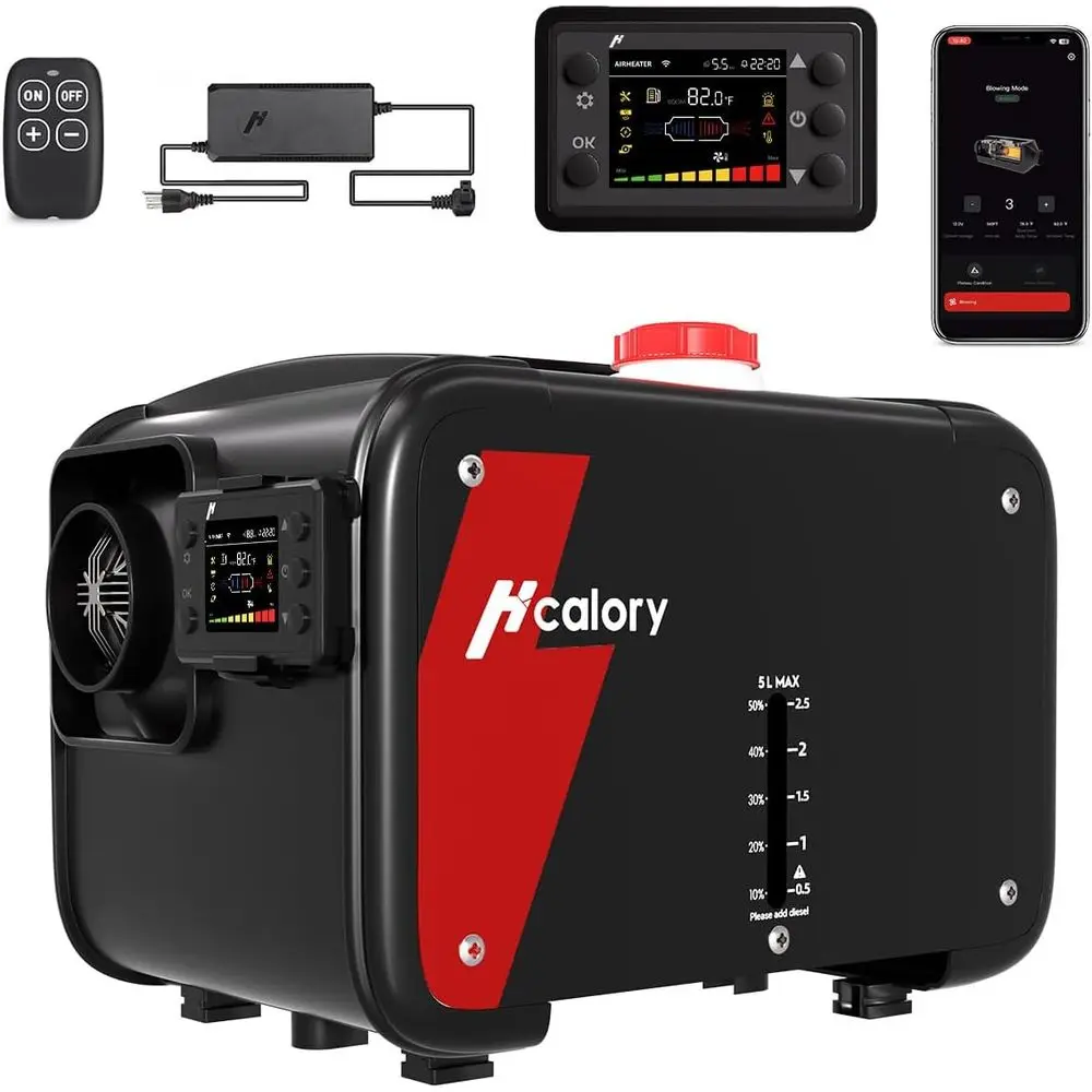 

Автономный воздушный отопитель 8 кВт, HBH1S 12В, все в одном, с управлением через приложение, 10 температурных режимов, автоматический старт-стоп и быстрый нагрев