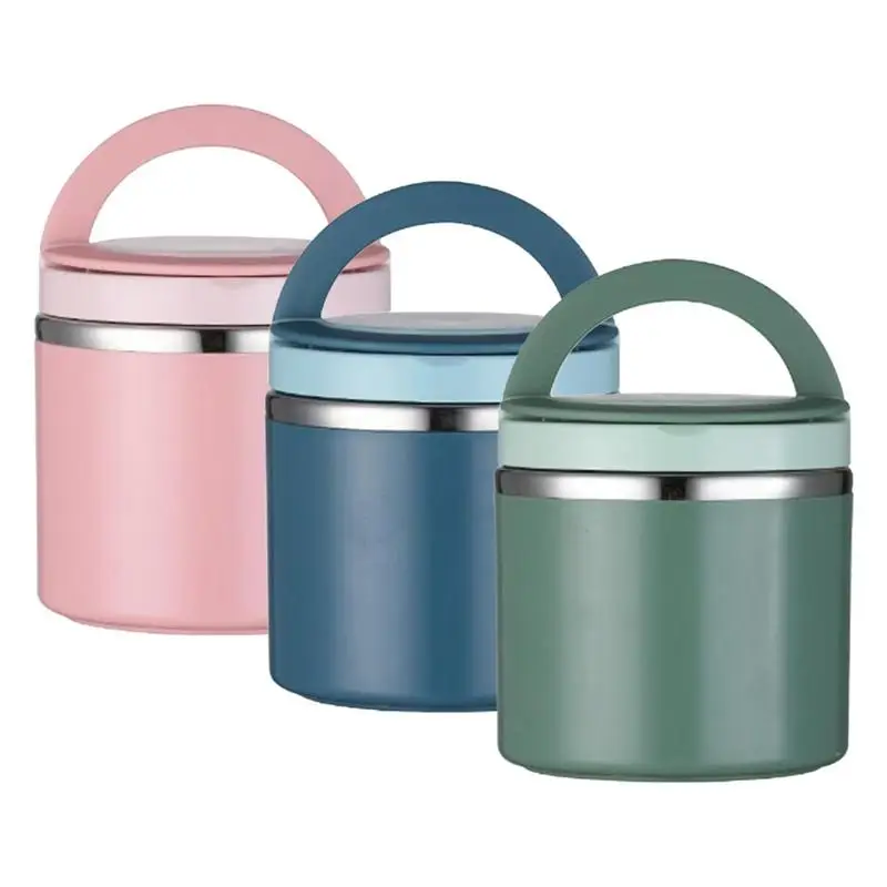 Stainless Steel Vacuum Thermal Lunch Container Hot Food Storage Warmer Soup Cup  630ml Lunch Box  for kids tupper Accessories