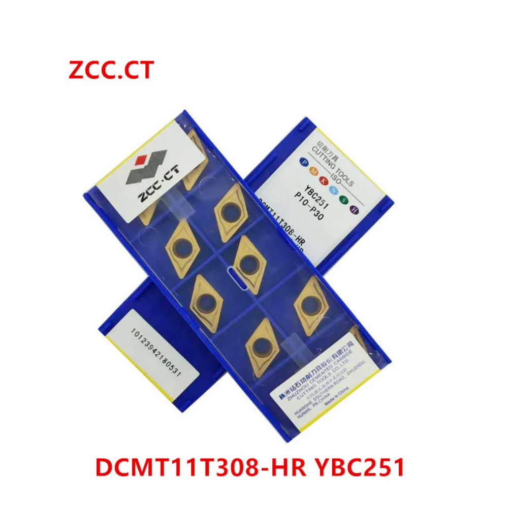 ZCC.CT 10P  DCMT(DNMG)0702 / 11T3 /1506 -HM / -HR / -PM  YBC251 Turning Insert CNC Metal Lathe Tools Carbide Insert For steel