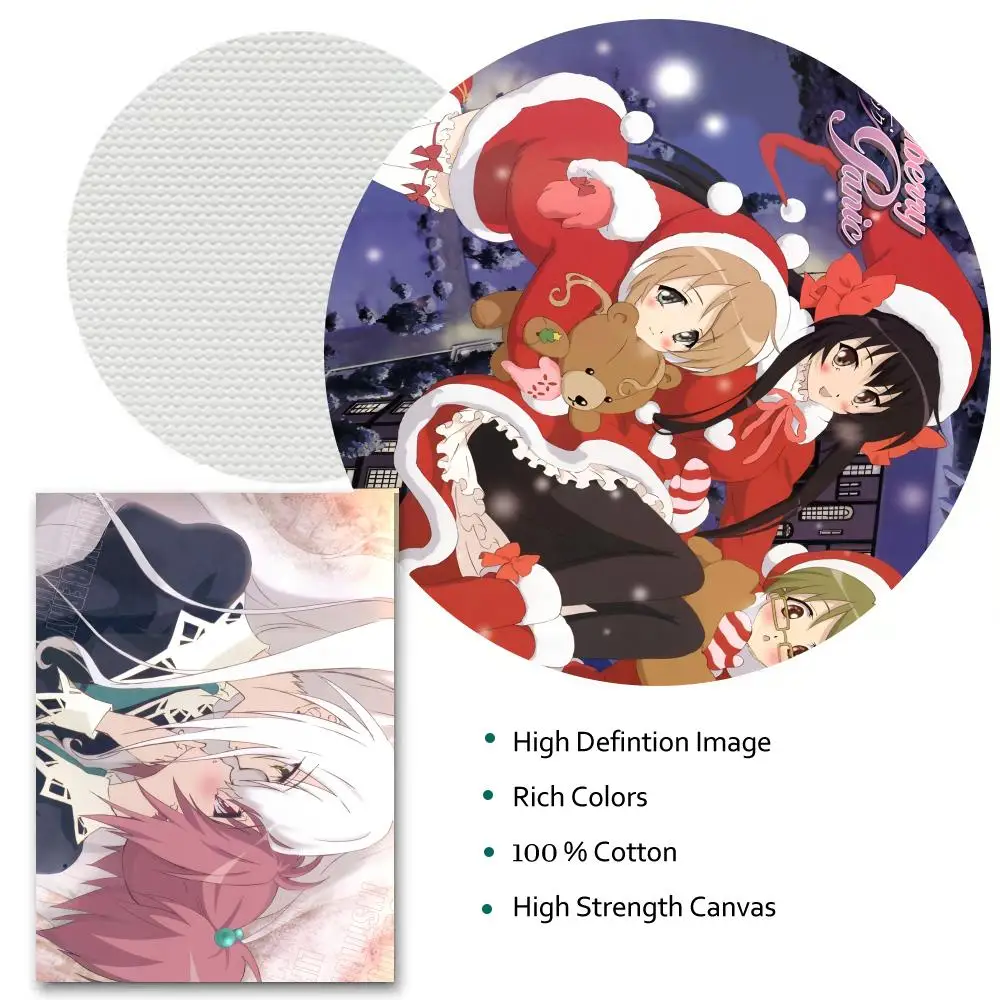 أنيمي الفراولة الذعر اللوحة الخط HD طباعة الحرة جدارية الفن صور لغرفة المعيشة ديكور جدران المنزل قماش المشارك #4