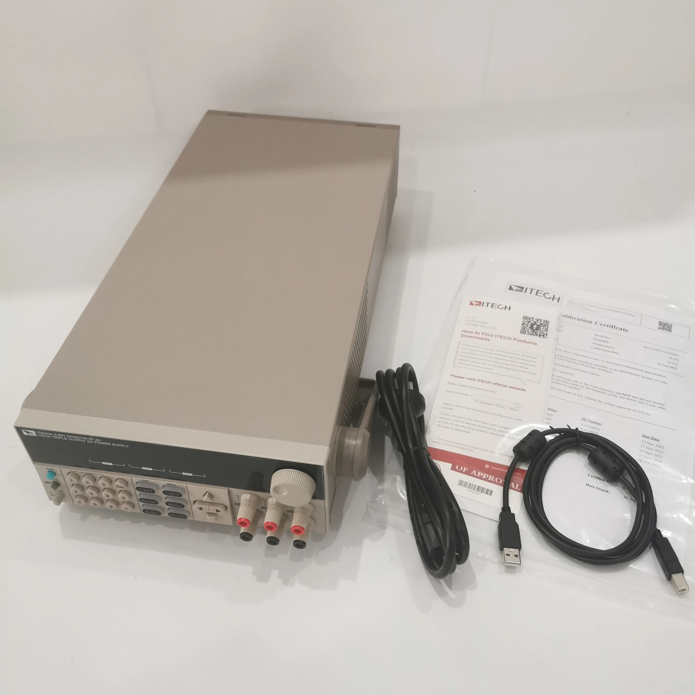 

ITech IT6333A 60V/3A/180W 2CH; 5V/3A/15W 1CH Triple Output DC power supply