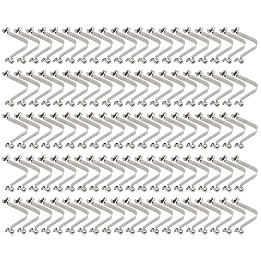

100pcs Spring Clip Locking Tube Pin Push Clip V-shaped Double Bead Spring For Tent Pole Kayak Paddle 8mm Spring Clip Accessories