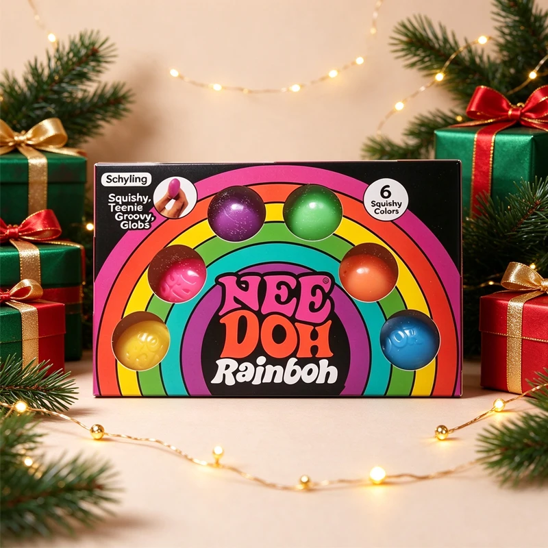 2026 NeeDoh Advent Calendar 24Pcs 13Pcs 3D PVC Fidget Doll Christmas Countdown Calendar Surprise New Year Gift