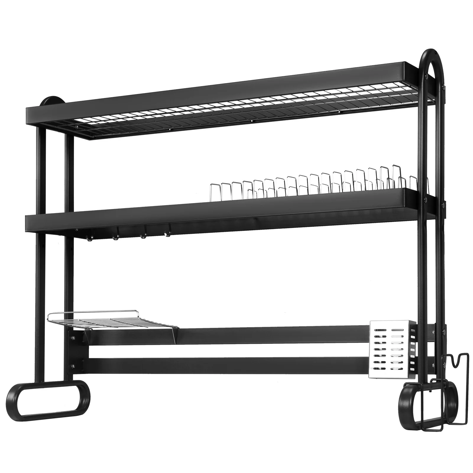 

Kitchen Counter Dishrack Anti-Slip Thickened Sink Rack Large Capacity Household Dishes Strainers for Draining & Storing Dishes
