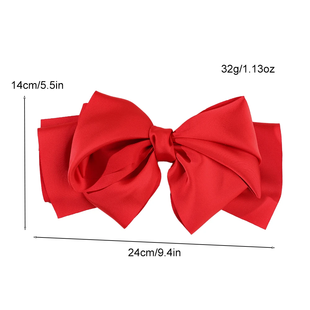 Koreanische Mode Kopf bedeckung elegante Haars pangen für Mädchen solide Satin band Pin Bogen Clip Haarnadel Stirnband Haarschmuck für Frauen – Detail 2