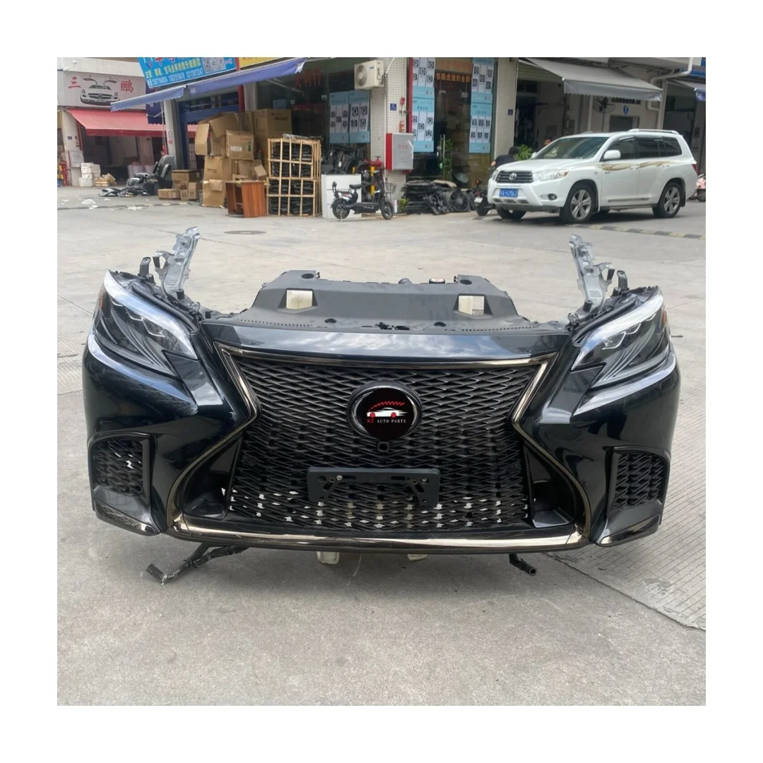 Original Car Front Bumper Assembly Kit Radiator Fan Condenser forLS500 LS500H Front Mouth Body Kit