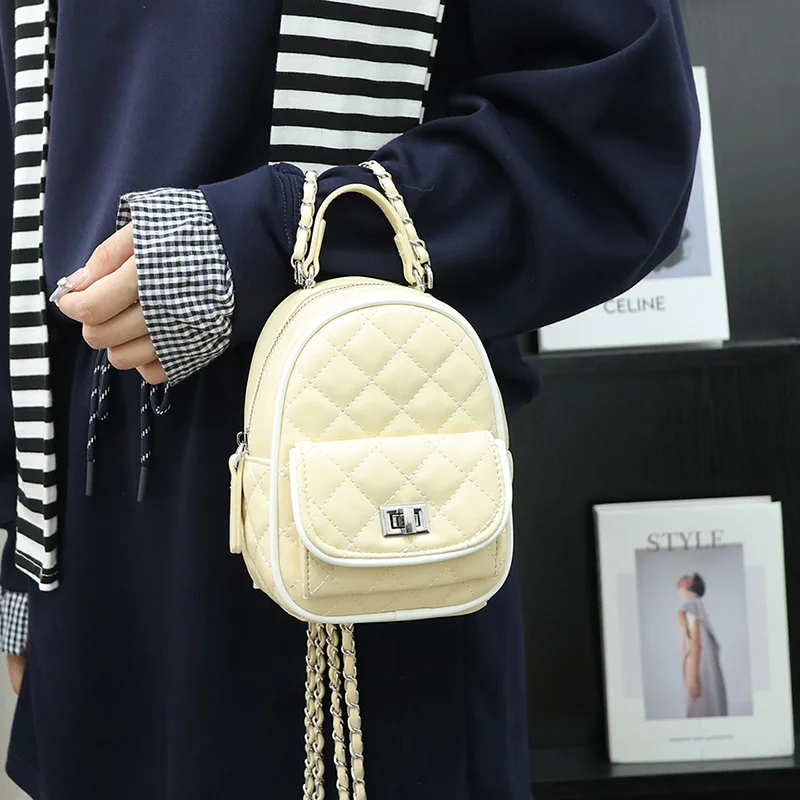 

2025 New Diamond Embroidery Thread Temperament Backpack Size Versatile Portable Messenger Bag Backpack