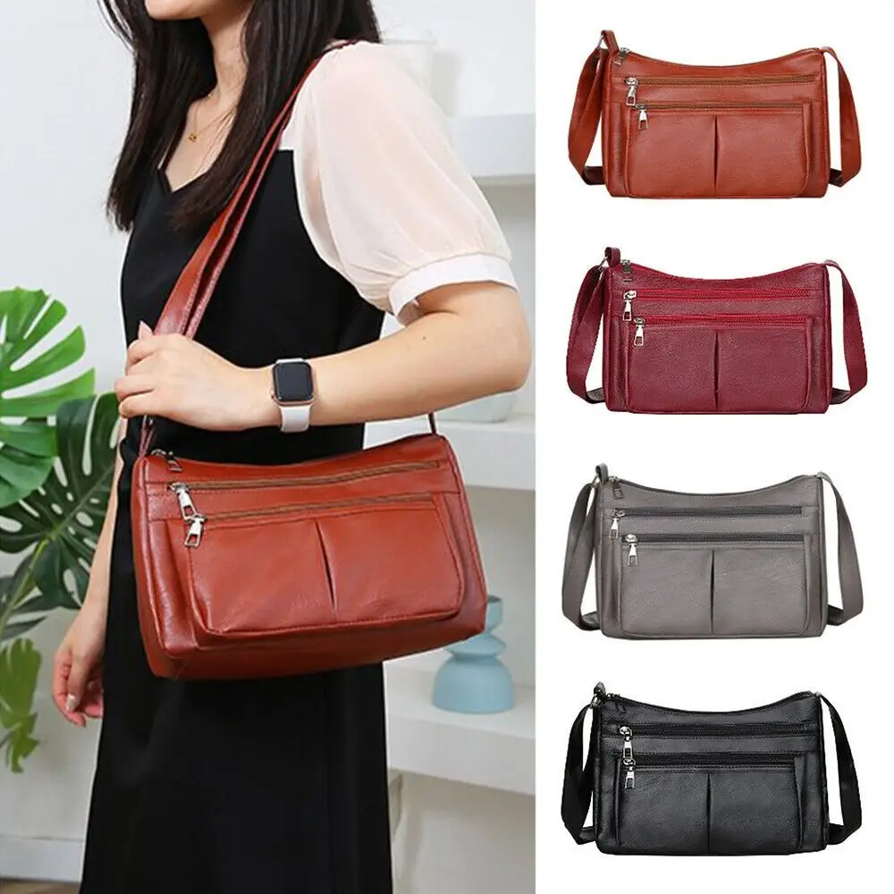 

Повседневные женские сумки через плечо из искусственной кожи, водонепроницаемые, 4 цвета, сумка-мессенджер, женская сумка-тоут