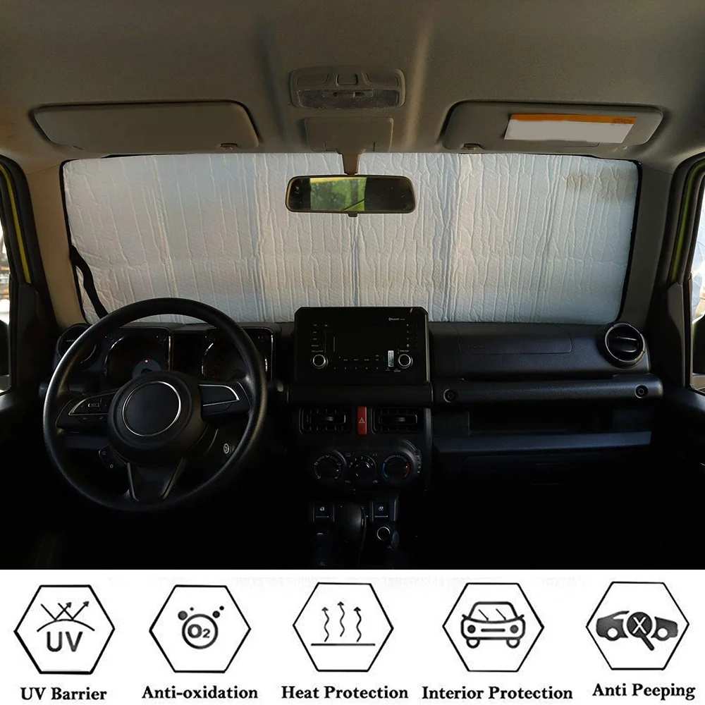 Car Windshield Sunshade Shade Cover for Suzuki JIMNY 2019 2020 Insulation Protection Sun Visor Accessories