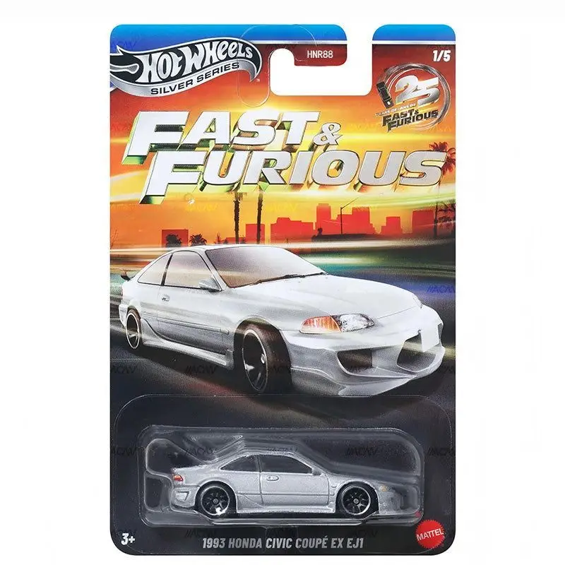 Hot Wheels Silver Series HNR88 Fast & Furious Q 1970 Dodge Charger Toyota Supra 1:64 Druckguss-Modellauto 2026 Neues Sammlerstück Geschenk – Detail 2
