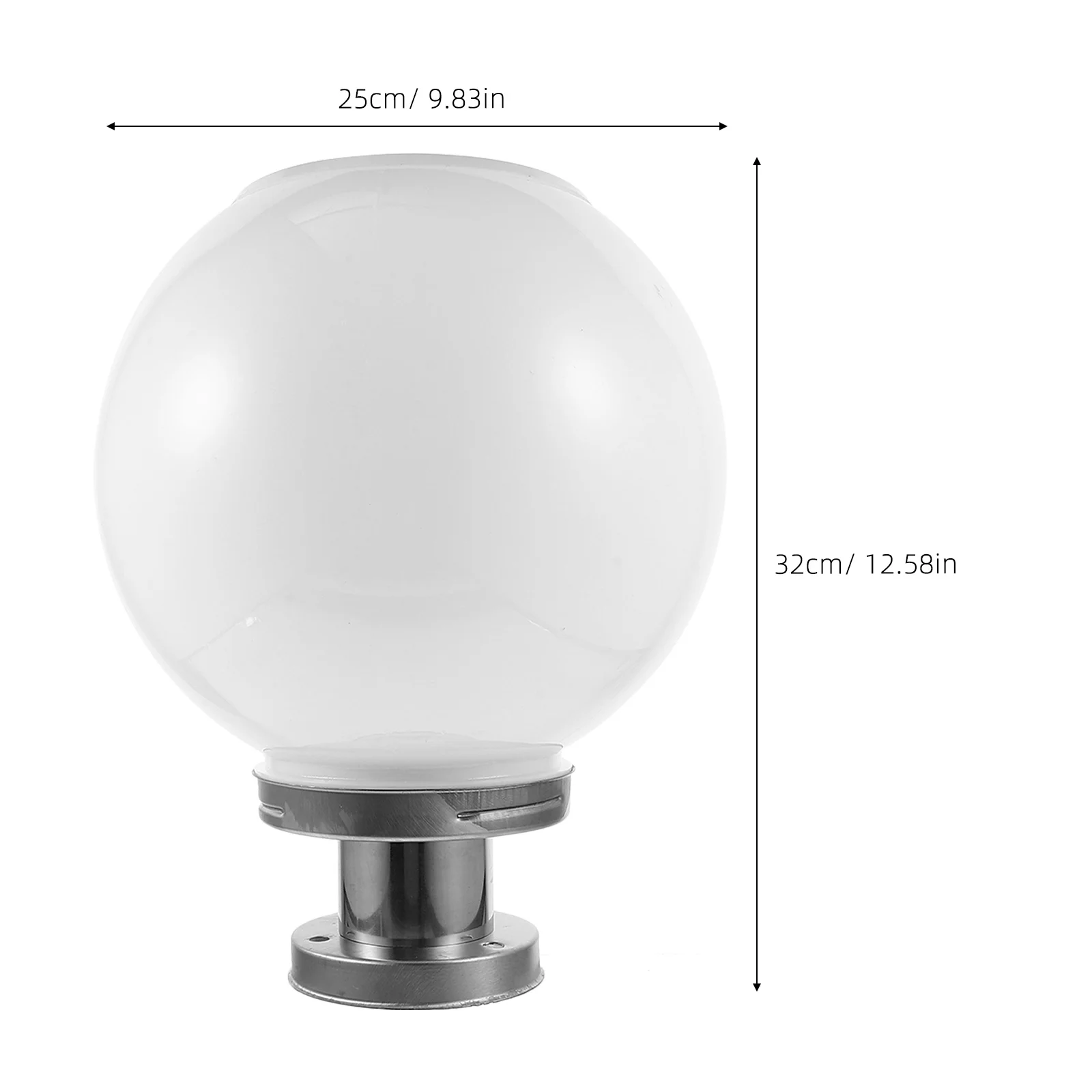 في الهواء الطلق مصباح الطاقة الشمسية الكرة على شكل ضوء مقاوم للماء فناء جدار الإضاءة أداة جيدة ختم الأداء الإضاءة الصحية #2