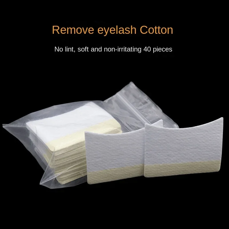 40Pcs Disposable Cotton Eyelashes Patch Sticker For Removing Eyelashes Eye Pads Patch Eyelash Extension Female Makeup Tools