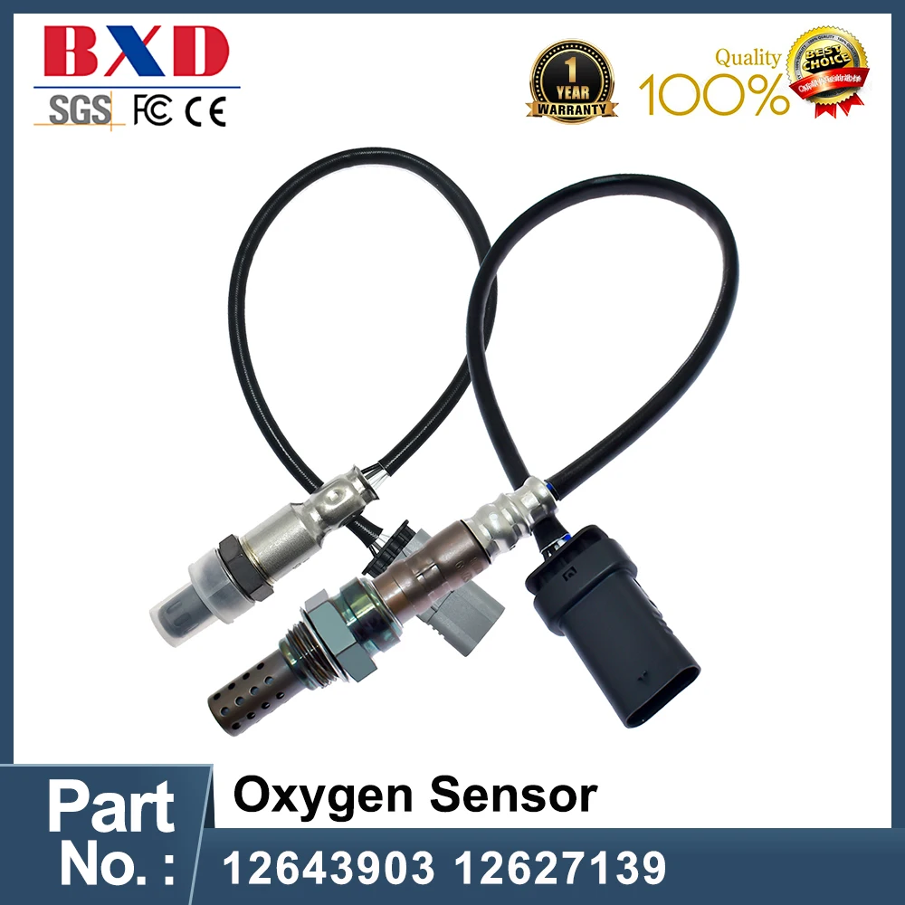 

2PCS Front & Rear 12643903 12627139 Oxygen Sensor For BUICK ENVISION REGAL, CHEVROLET BLAZER EQUINOX IMPALA MALIBU, GMC ACADIA