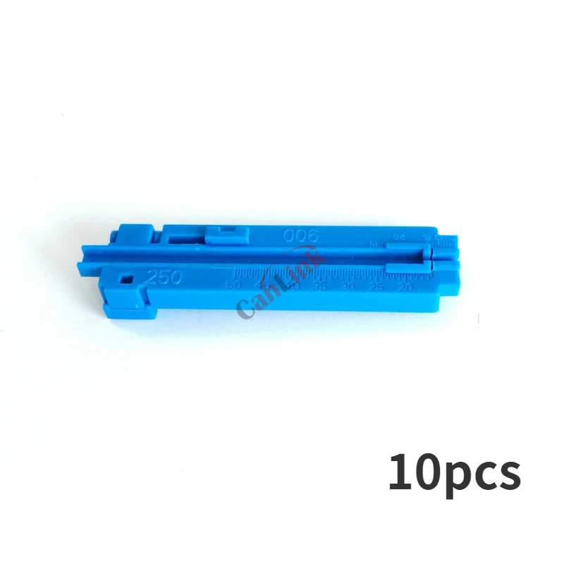 

10pcs New FTTH Tool Leather Optical Cable Fiber Fixed Length Stripper Coating Layer 2in1 Coating Layer Stripper Clamp