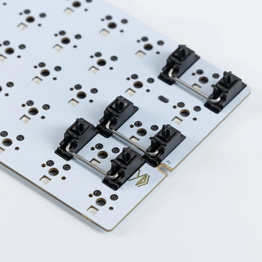Gateron PCB Stabilizer Customized Snap-in 2U 6.25U Steel Wire 7U O-ring Structure for 60% 80% Keyboard Replacement Accessories