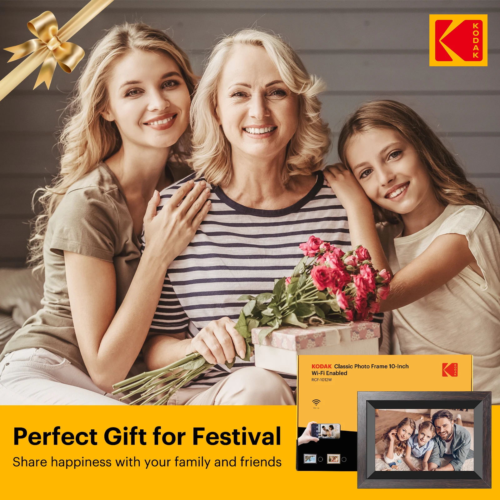Kodak 10 Inch Digital Photo Frame 32GB WiFi Touch Screen