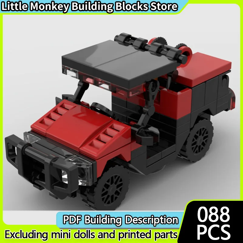 

City Car Model MOC Building Bricks Off-Road Special Vehicle Modular Technology Children Holiday Gifts Assemble Toys Suit