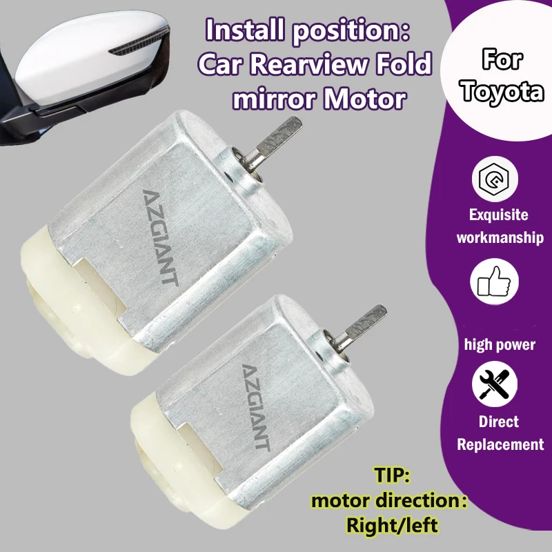 

AZGIANT для Toyota Vellfire Alphard Sequoia Highlander Kluger, внешнее складное зеркало автомобиля, мотор R L, аксессуары extérieur auto