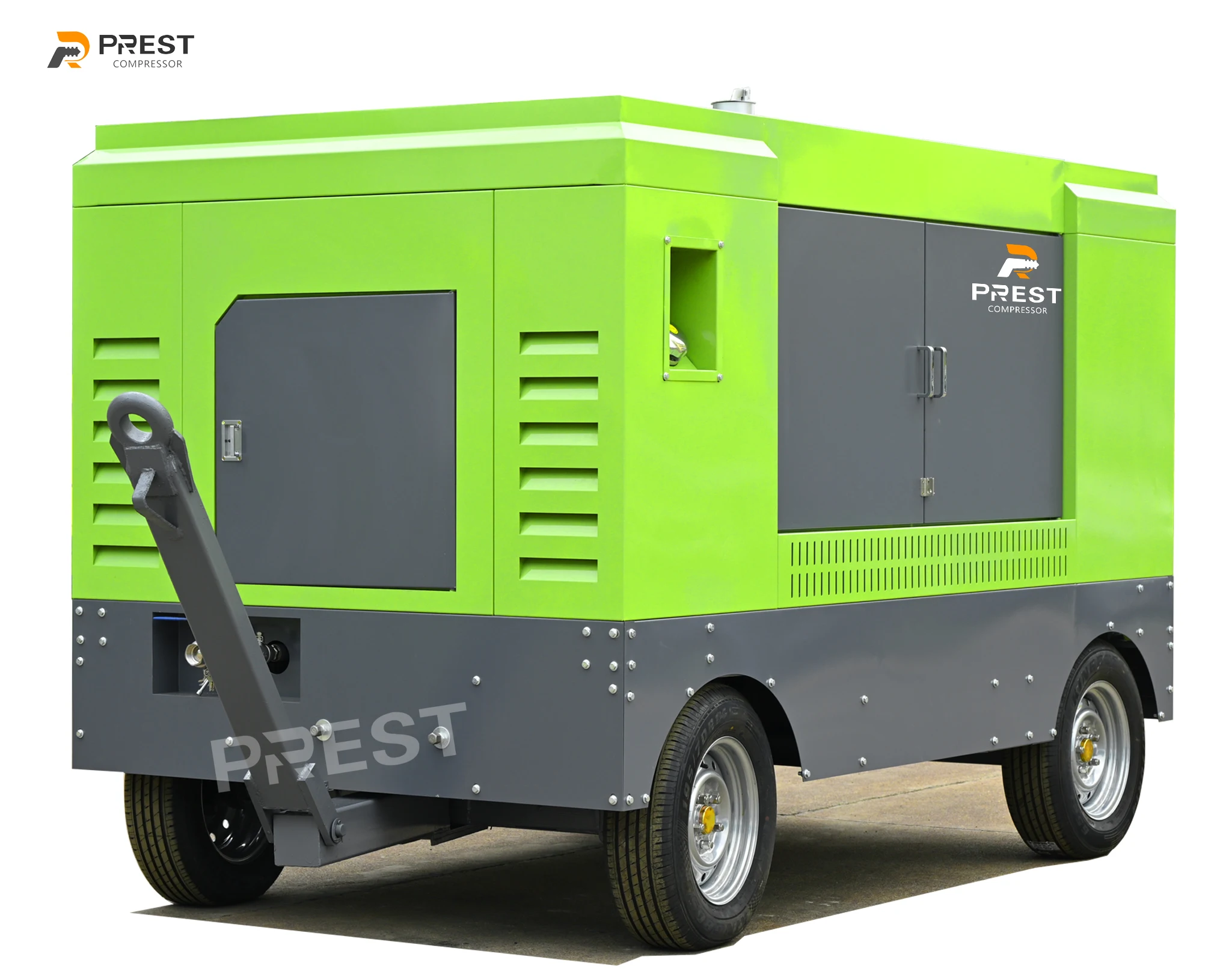 Customized Great Working Diesel Engine Lubricated Portable Air Compressor 16m/min Oil Cooling Water Well Drilling Rig