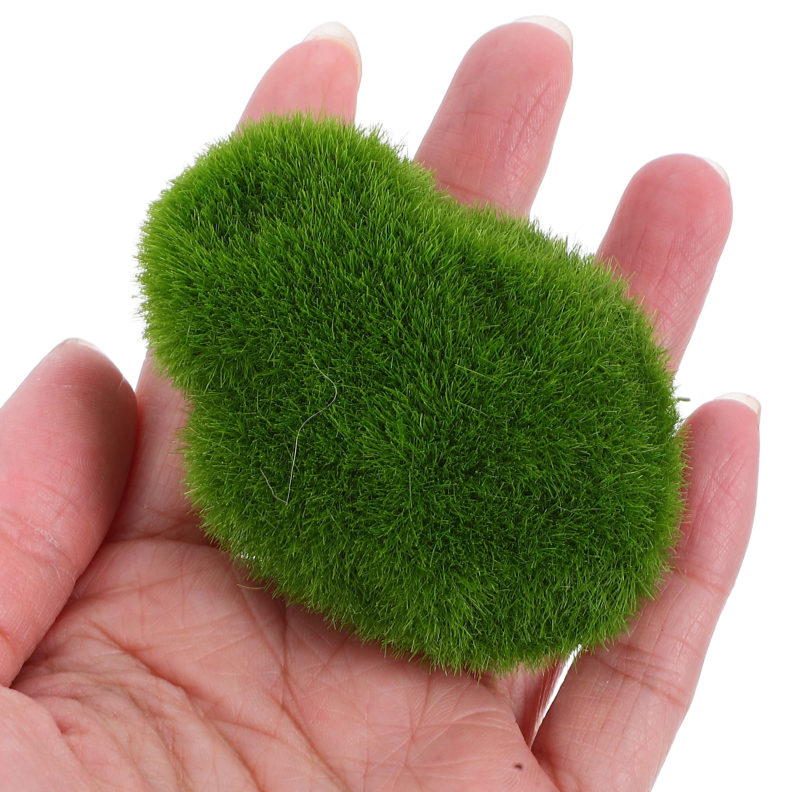 

10 Pcs Artificial Moss Small Balls Fake Plants Pebbles Simulation Decor Planter Filler Green Home Office Decor