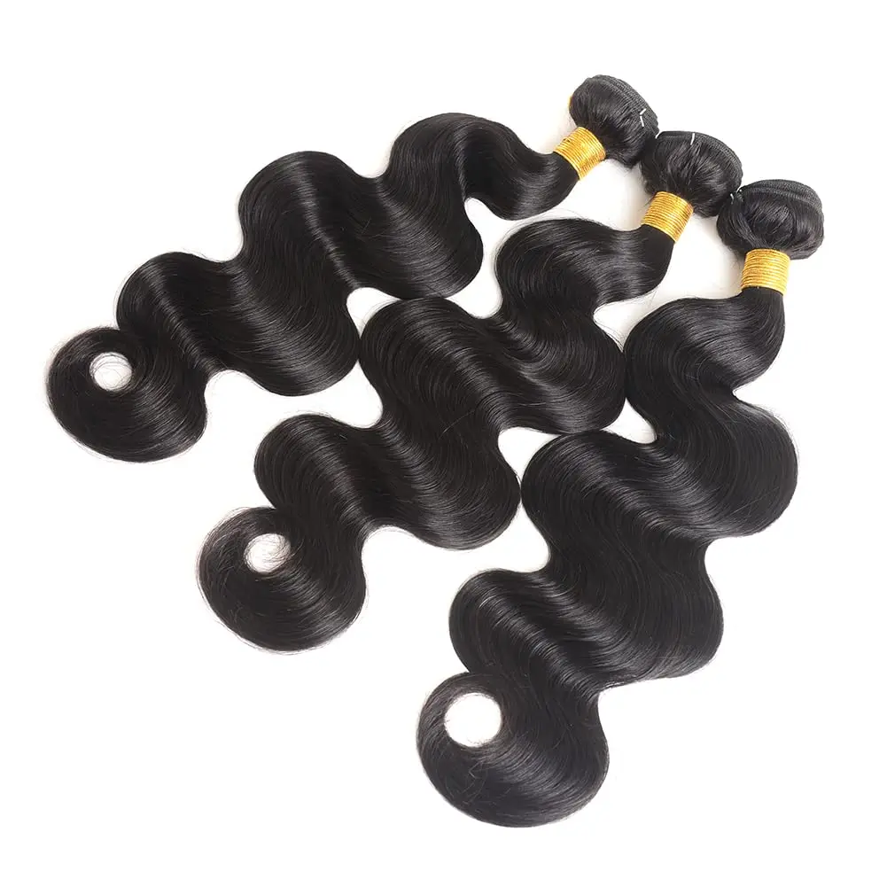 Paquetes de cabello humano Paquetes de onda del cuerpo Cabello humano 18 20 22 pulgadas Grado 10A 100% Cabello virgen brasileño sin procesar