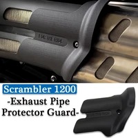 Accesorios para Scrambler 1200, Protector de tubo de escape compatible con SCRAMBLER 1200 XC/XE, cubierta de protección térmica, cubierta antiescaldado