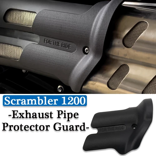 Imagen 1 del producto Accesorios para Scrambler 1200, Protector de tubo de escape compatible con SCRAMBLER 1200 XC/XE, cubierta de protección térmica, cubierta antiescaldado