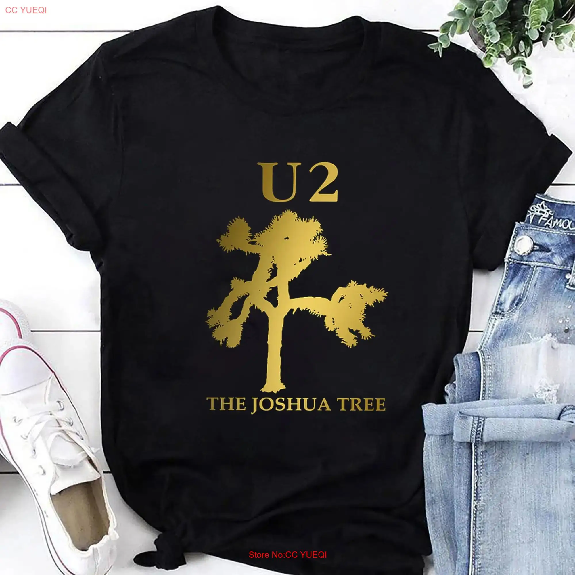 The Joshua Tree U2 Band T Shirt 80s Music Achtung Baby Tour 2023 Rock Merch Fan long or short sleeves