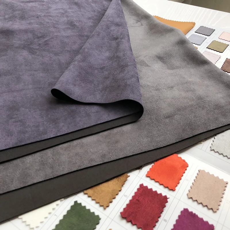 50x150cm Soft Suede Fabric Imitation Leather Thickened Suede Air Layer Fabric For DIY Sofa Chair Cover Pillowcase Bag Coat