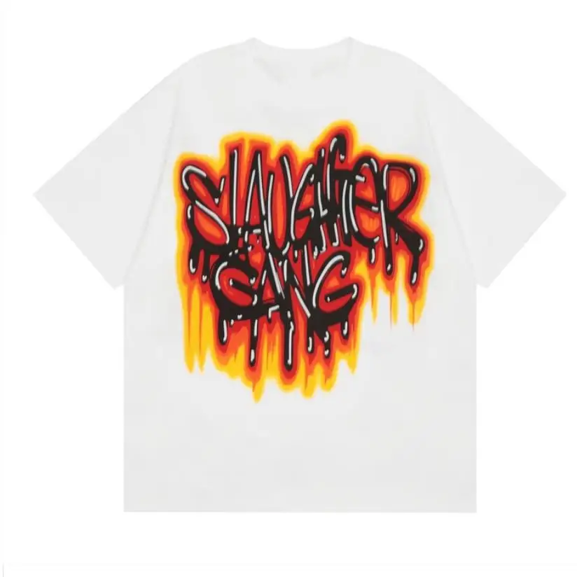 

New Men Savage Slaughter Gang AAB Tour Merch T Shirts T-Shirt Hip Hop Skateboard Street Cotton T-Shirts Tee Top US Size N170