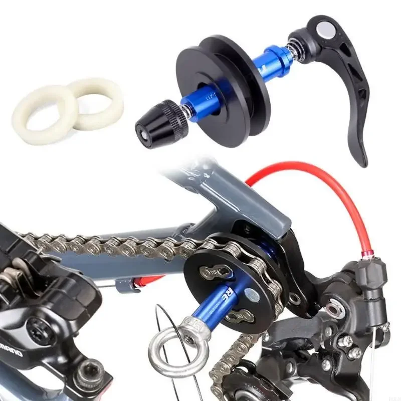 Bicycles Bike Chain Keeper Holder Road Bike Wash Chain Fixer Tensioner Tool Bike 12mm Thru Axles Chain Keeper Enduring