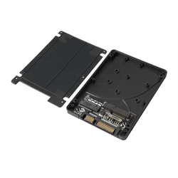 High Speed SATA Convertor Aluminum Alloy HDD Enclosure 2 in 1 M.2 NGFF/MSATA to SATA Adapter Card Support 30/42/60/80mm SSD