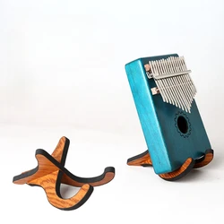 1pc Support Kalimba Woodiness No punching required Portable Fold Vertical bracket Instrument display stand