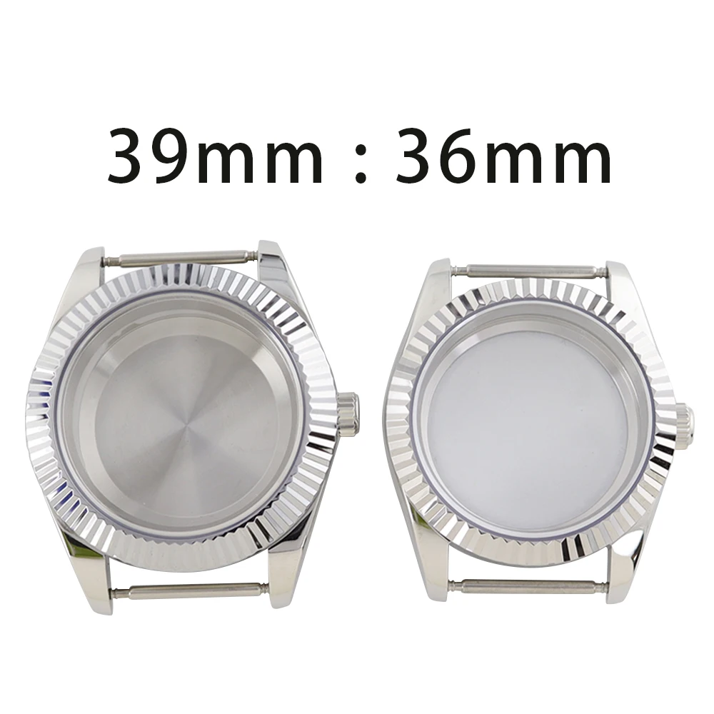 36mm/39mm Gerilltes Gebogenes Uhrengehäuse Armband Saphirglas für Datejust NH35 NH36 NH38 NH34 4R36 Miyota8215 Uhrwerk 28,5mm Zifferblatt – Detail 1
