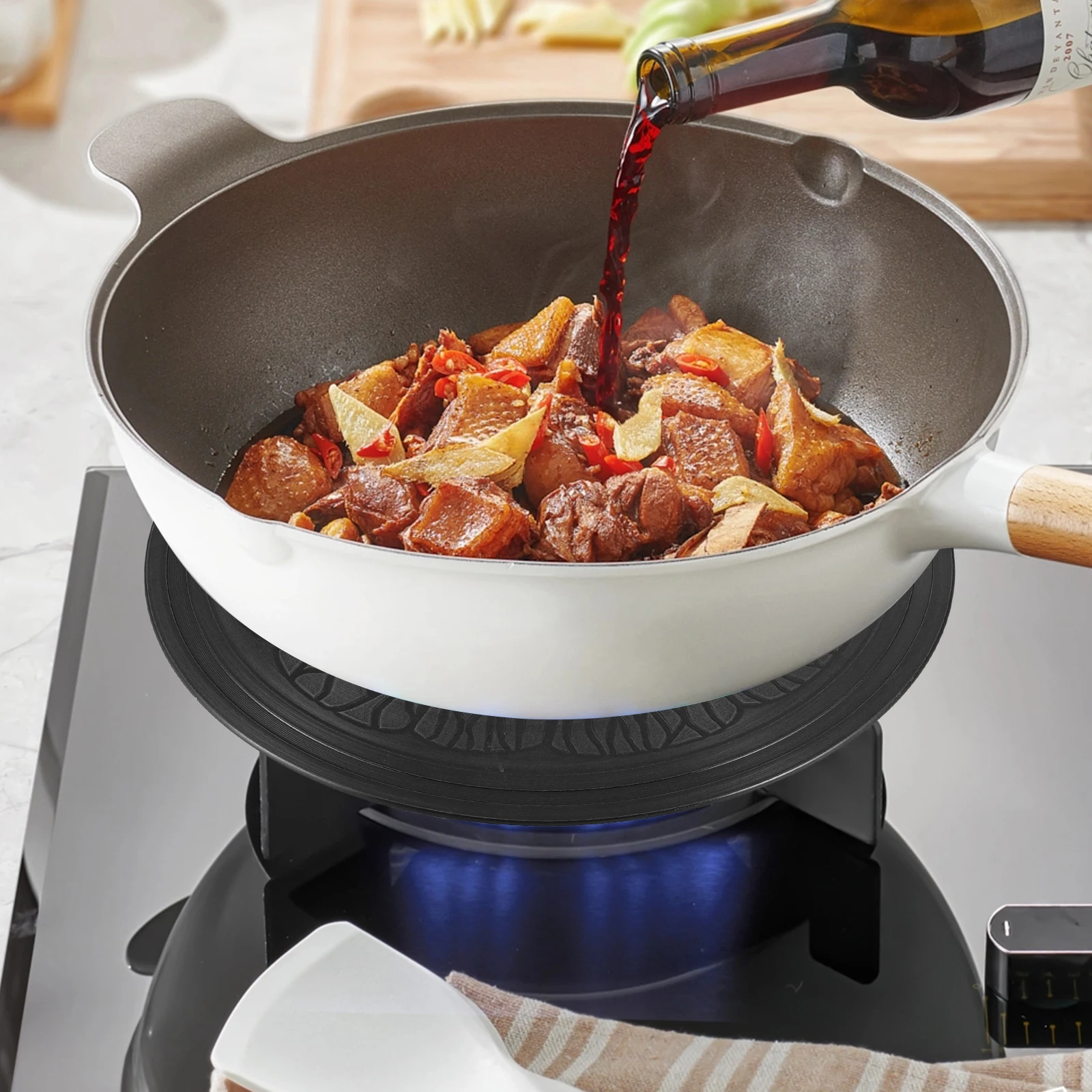 

Aluminum Stove Thawing Heat Diffuser Plate Gas Cooker Heat Transfer Kitchen Stove Protector Pan Warmer Plate