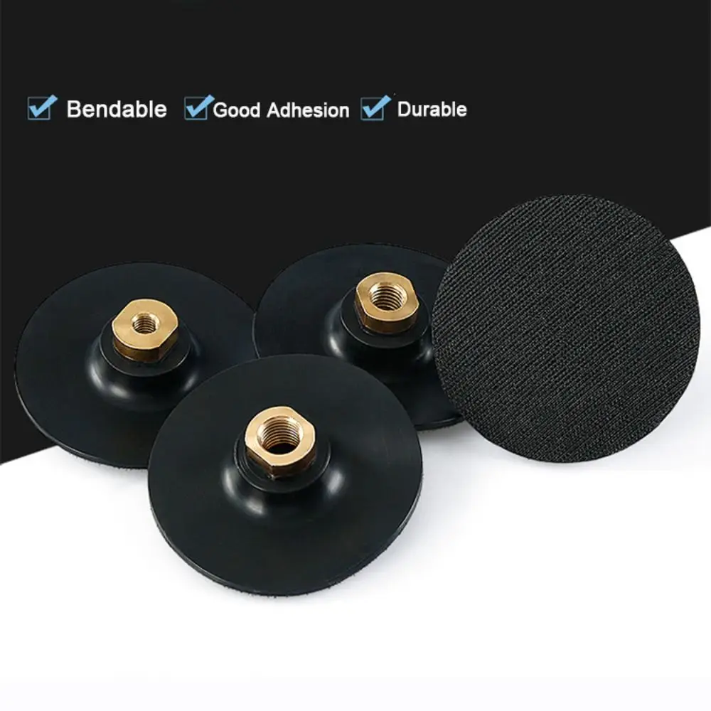 3/4 Inch Rubber Backing Pad Self-adhesive M10/M14/M16 Polishing Grinding Disc Wear resistant for Angle Grinder