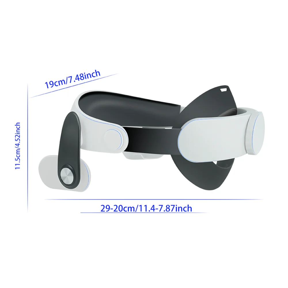 Kopfgurt für Meta Quest 3/Quest 3s vr Brille komfortable Version (m084) Virtual-Reality-Brille Stirnband verstellbare Metqu