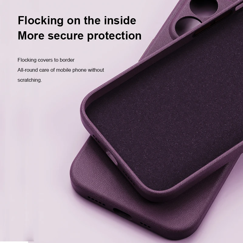 Phone Case Magsafe Magnetic Skin Friendly Leather Luxury Retro Matte Cover for IPhone 13 14 15 Pro Max Shockproof Protection